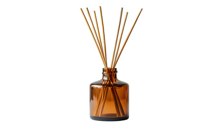 Reed diffuser isolated on a transparent background