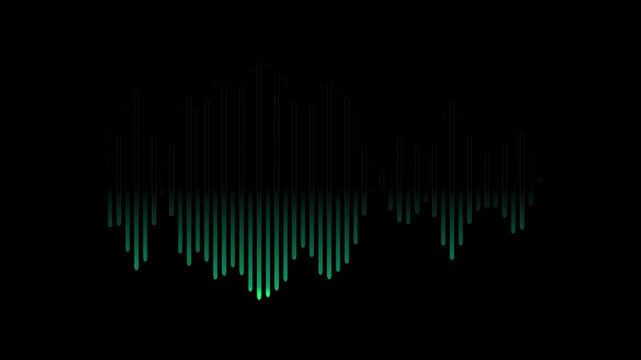 Sound waves. Abstract music wave, radio signal frequency and digital voice visualisation. Tune equalizer vector set rhythm isolated on solid background.