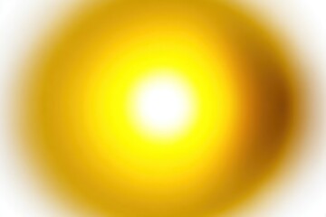 Abstract blurred concentric circles of yellow and orange hues, radiating from a bright white center, creating a glowing effect on a white background