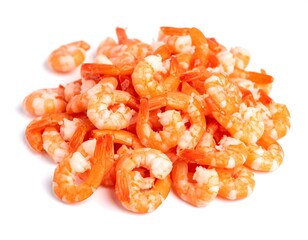 Pile of cooked shrimp