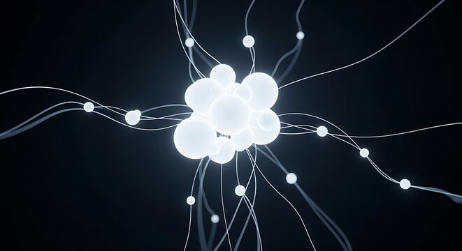 Neuron cell nerve connection network brain science medicine biology system technology structure abstract background - Powered by Adobe