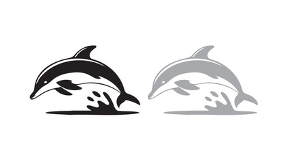 Naklejka premium ‪Editable Fish Vector Shapes for Posters 