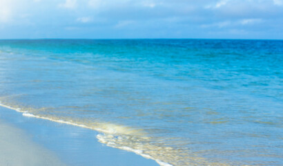 Beautiful sky and blue sea