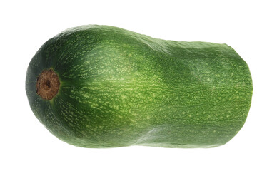 Piece of fresh zucchini isolated on white
