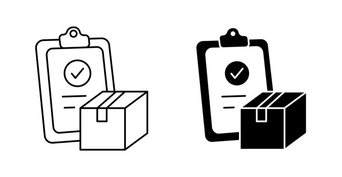 Order Confirmed Icon – Approved Parcel Delivery Symbol