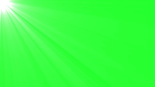 Twinkle stars light on green screen background. Top right side sun rays on green screen.
lens flare yellow rays from angle, Sunlight Rays on Green Screen &ndash; Overlay Effect.