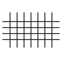 Black grid pattern on white background geometric abstract design minimalist graphic element