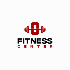 0 Initial Fitness Center Logotype template vector, Fitness Gym logo