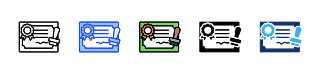 Brand Licensing Icon Collection With Multiple Styles