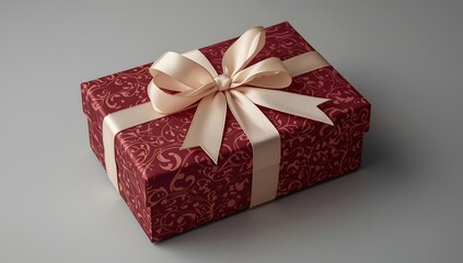 A man holding a gift box. Birthday, corporate event, Small gift in the hands of a woman indoor.