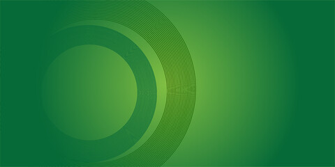 Minimalist soft Abstract Background in Gradient green and white Tones with Circles. Circle effect style geometric, abstract background