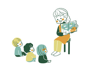 絵本の読み聞かせ