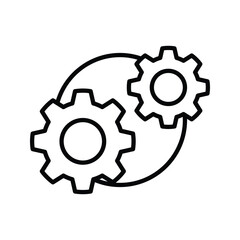 Flat Corporate Management Vector Icon Design