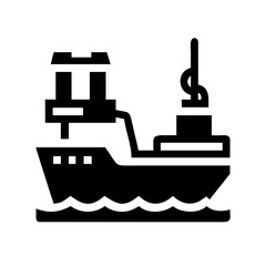 Harbor Tug Icon Set – Tugboat, Ship, Maritime, Port, Nautical, Vector, Editable, Minimal, Icon Set