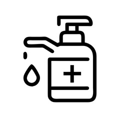 Sanitizer Icon Set – Hygiene, Clean, Health, Safety, Vector, Editable, Minimal, Modern
