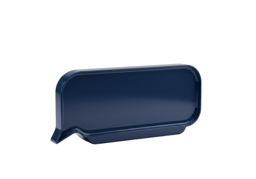 Isolated dialog box message bubble graphic element 3D rendering, social media template design