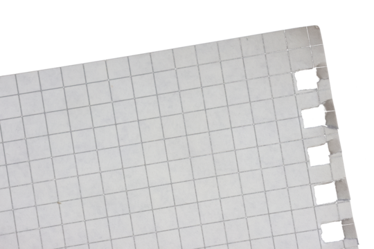 blank lined paper notebook paper with torn edges isolated on transparent background, note paper message office business tag sign