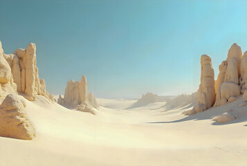 mountains in the snow