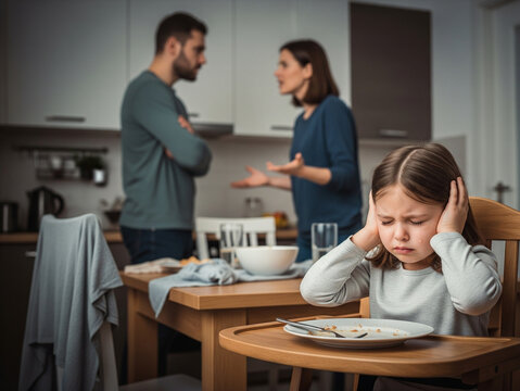Adults’ quarrel leaves trauma upon the little child.