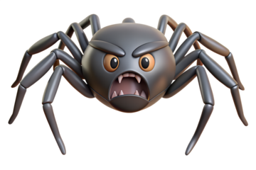 spider on white background