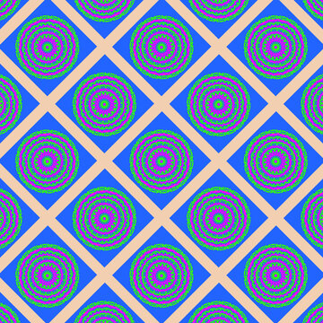 seamless pattern with geometric shapes