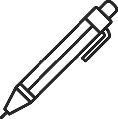 vector illustration of a drawing of a pen