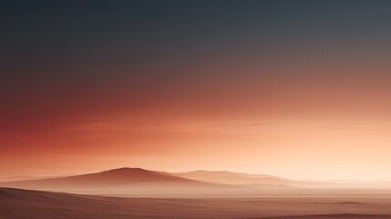 Fototapeta premium A cinematic volcanic desert landscape with glowing sky gradients