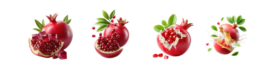 Tempting Assortment of Delicious Mini Cakes with Cream Toppings and Drizzling Sauces on White Plates for Festive Celebrations or Dessert Buffets