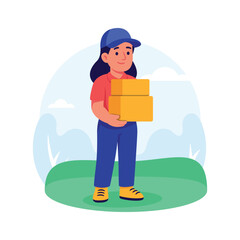 Take a look at this amazing illustration of shipping service