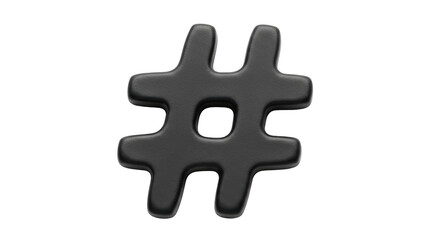 Isolated Hash Symbol