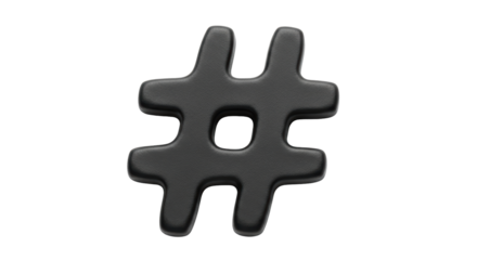 Isolated Hash Symbol