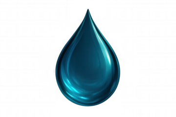 Water droplet splashing, symbolizing hydration, cleanliness, environmental freshness against transparent backdrop