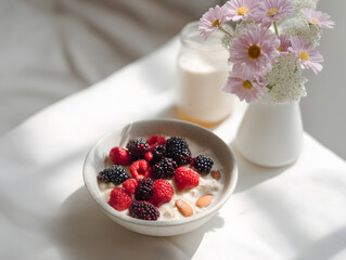 muesli with berries