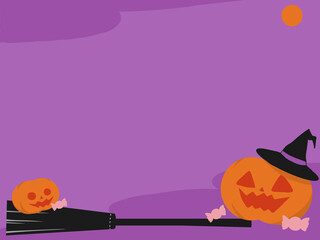 シンプルでかわいい、ハロウィンの壁紙