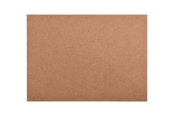 Fototapeta premium Brown vintage paper envelope isolated on the white background