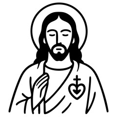 A powerful image of Jesus Christ on the cross, symbolizing Christian faith, sacrifice, salvation, and hope. Perfect for use in religious publications, Easter themes, church presentations, and spiritua