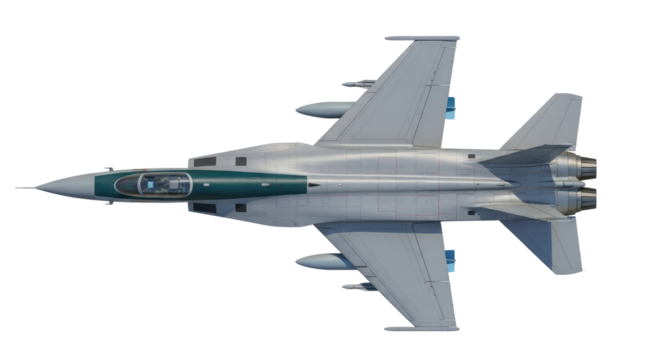 Isolated Modern Fighter Jet