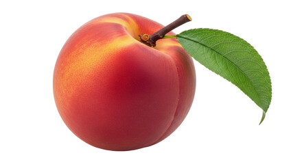 Isolated Fresh Peach