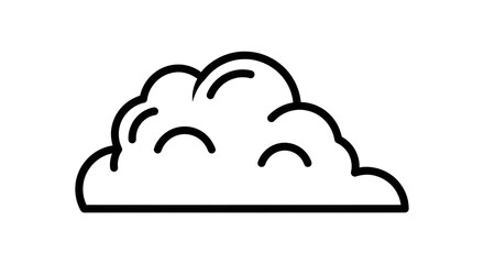 Isolated Cloud Outline