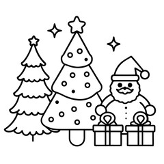 christmas tree and gifts