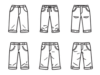 Pants Clear Vision Simple Line Art