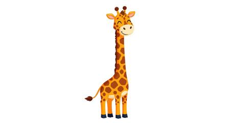 Isolated Cartoon Giraffe © Johanna