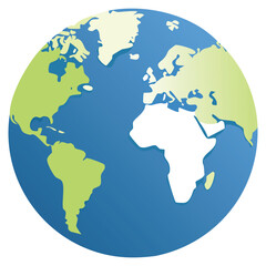 A sleek and professional vector icon of a spinning globe, designed for a variety of digital and print applications, representing global connectivity and movement.