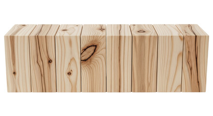 Isolated Wood Cubes