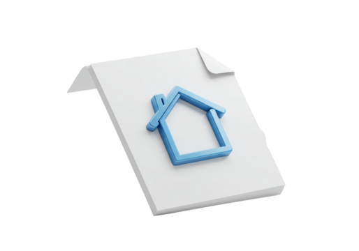 Isolated blueprint for architectural project; construction draft, home design layout