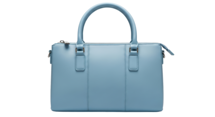 Isolated Light Blue Handbag: Stylish Women's Accessory