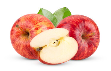 red apple isolated on transparent png ( Image from camera)