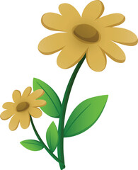 sunflower isolated on white background