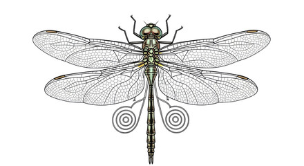 Isolated Dragonfly