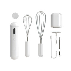 Compact Whisk Set with Attachments for Versatile Kitchen Use
